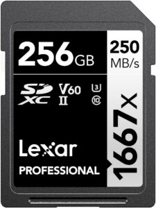 Lexar 256GB Professional 1667x SD Card